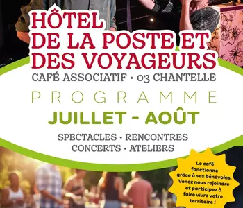 Programme de l'Hôtel de la Poste et des Voyageurs / JUILLET- AOUT